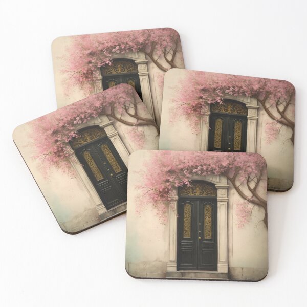 Item preview, Paris Door. Old Door. Vintage Door. Old Door and Blooming Tree designed and sold by maxa0109.
