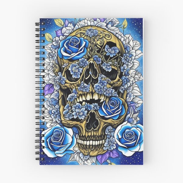 Item preview, blue skull designed and sold by Rooklife.