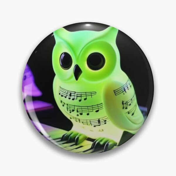 Item preview, Neon Owl playing the piano designed and sold by Artbellachi.