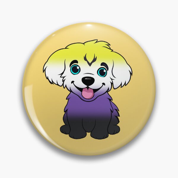 Item preview, Cute Nonbinary Pride Flag Puppy, Subtle Enby Kawaii Dog Design designed and sold by Travelslightly.