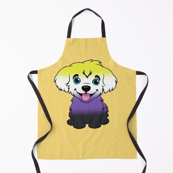 Item preview, Cute Nonbinary Pride Flag Puppy, Subtle Enby Kawaii Dog Design designed and sold by Travelslightly.