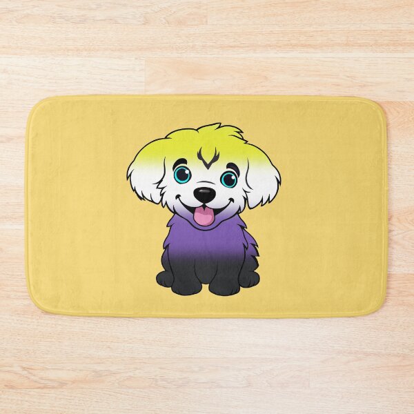 Item preview, Cute Nonbinary Pride Flag Puppy, Subtle Enby Kawaii Dog Design designed and sold by Travelslightly.