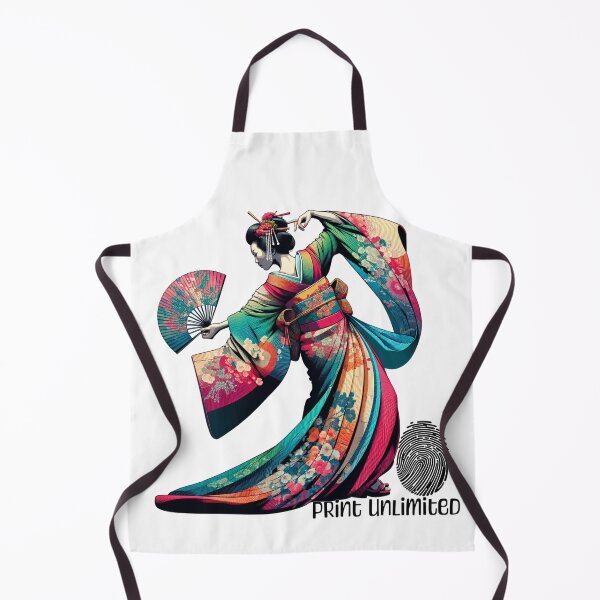 Item preview, Japanese lady dancing in her Kimono designed and sold by Sheila Baquero.