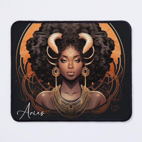 Item preview, Zodiac of Resilience: Black History Month Astrology Collection - Aries Woman designed and sold by monetdesignsred.