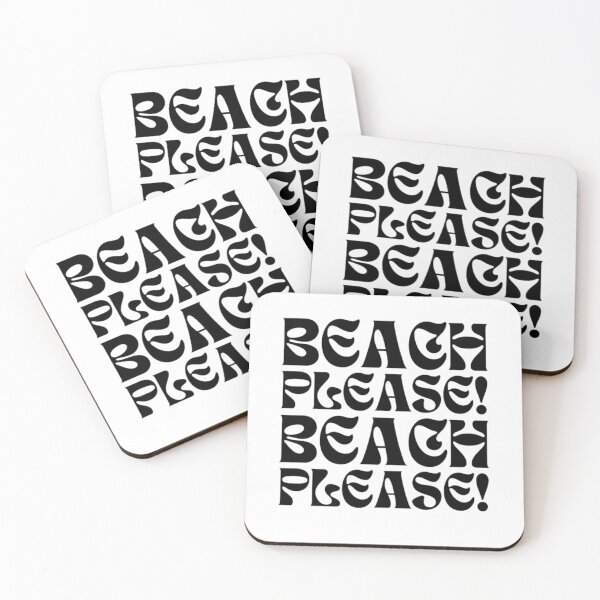 Item preview, Beach Please! Beach Please! | Hot summer season | Aesthetic Summer Font Design designed and sold by Lucesco.