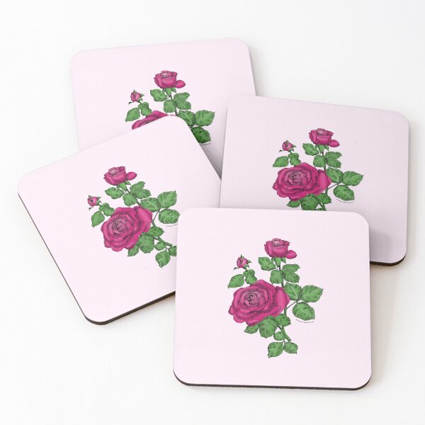 Item preview, Deep Pink High-Centered Rose Bloom Double 16-25 Petals In 3+ Rows designed and sold by Rachael Taylor.