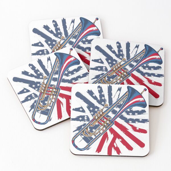 Item preview, USA Flag Trombone Design designed and sold by StoreXlk.