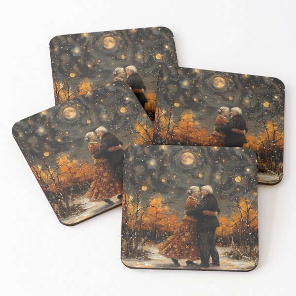 Item preview, Eternal Dance Under the Moonlit Autumnal Sky designed and sold by pencil-art98.