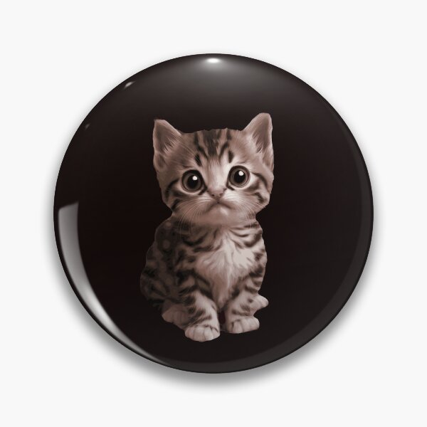 Item preview, Cute Little kitten with big Light green eyes  designed and sold by CrazyThings529.
