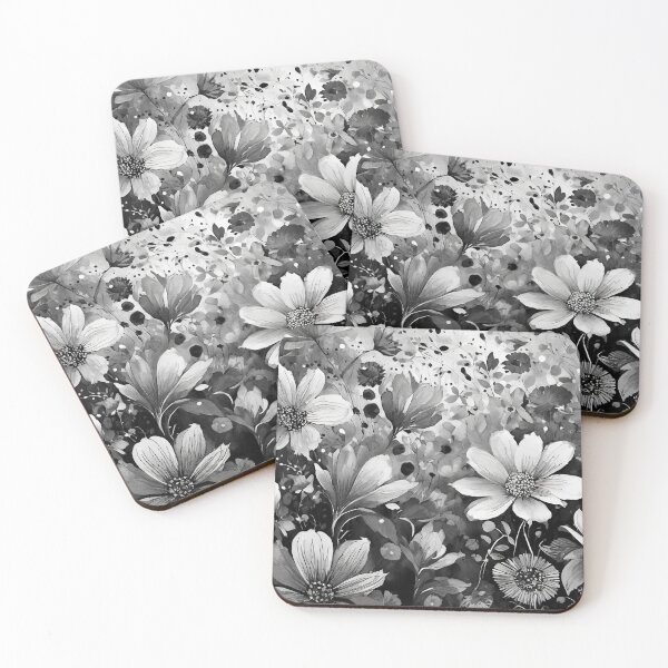 Item preview, Black and White Flowers designed and sold by LianaCreates.