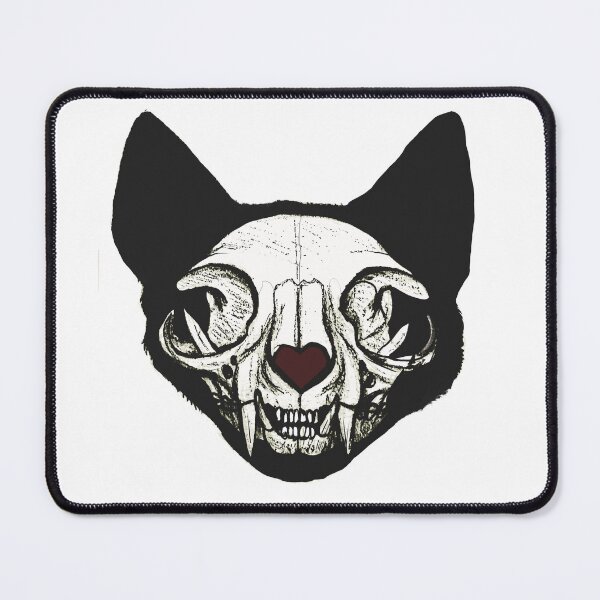 Item preview, Cat Skull Silhouette designed and sold by Ink-Valkyrie.