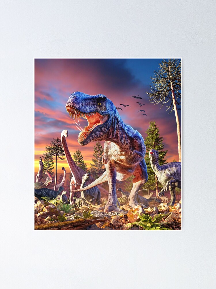 Alternate view of T-Rex_Attack Poster