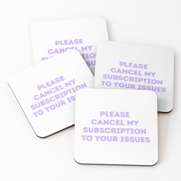Item preview, Cancel my Subscription designed and sold by Toby’s Treasures.