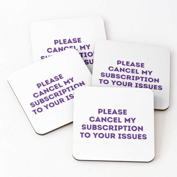 Item preview, Cancel my Subscription designed and sold by Toby’s Treasures.
