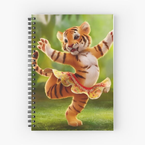 Artikelvorschau, Glücklicher tanzender Tiger entworfen und verkauft von Printtplus.