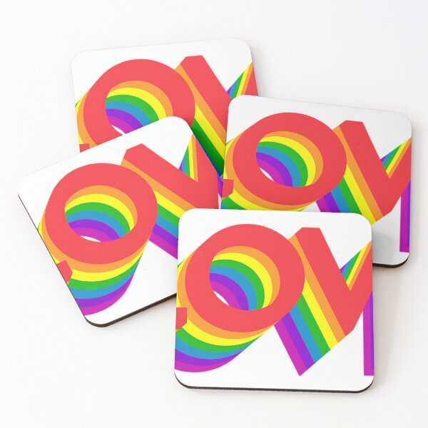 Item preview, love Multicolor LGBT 3D Effect Text designed and sold by zambalala.