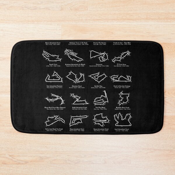 Item preview,  Motogp Race Tracks Vertical White Stencil-No Background designed and sold by JaymeSande11.