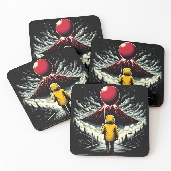 Item preview, Mystic Volcano Adventure Red Balloon designed and sold by Quirky Shirts.