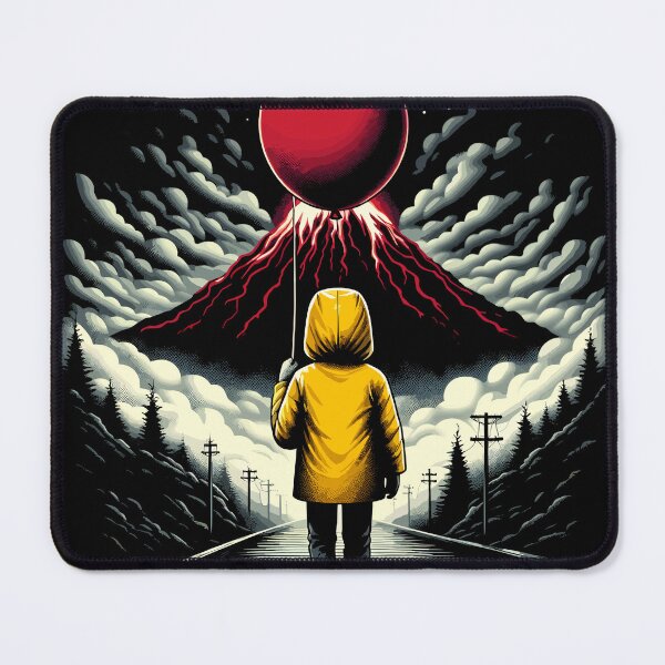 Item preview, Mystic Volcano Adventure Red Balloon designed and sold by Quirky Shirts.