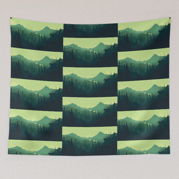 Item preview, Firewatch landscape designed and sold by Nova Nova.