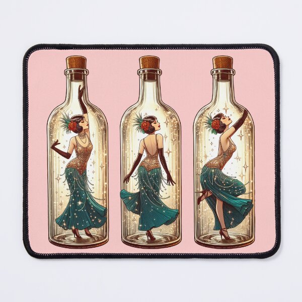 Item preview, Time in a Bottle (Flapper Trio) designed and sold by stickyfoot.