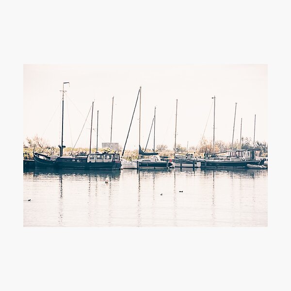 Item preview, Harbor of a dutch village with sailing yachts designed and sold by dvoevnore.