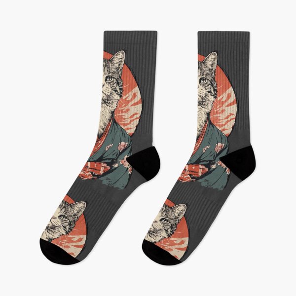 Item preview, Cat wearing a Kimono Motivational Japanese Proverb designed and sold by Darmoks-Geeks.