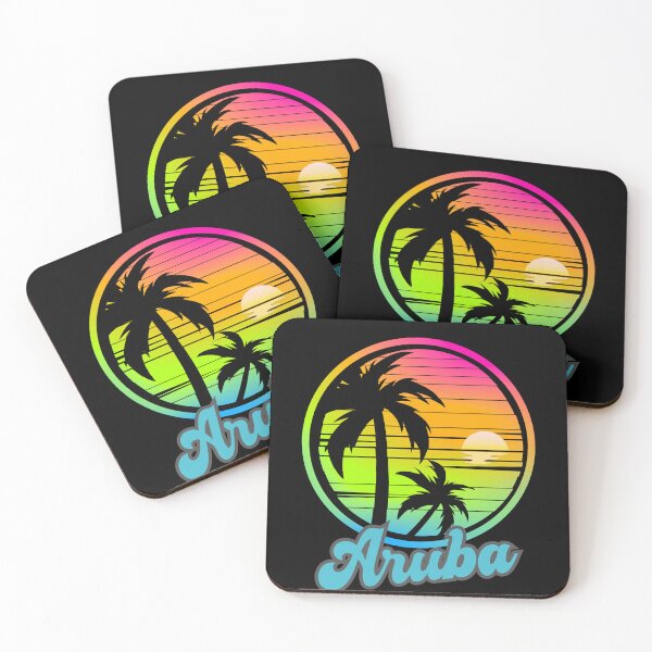 Item preview, ARUBA - Aruba Vintage Sunset, Aruba 80s Sunrise, Beach Lifestyle, Spring Break, Tropical Vacation designed and sold by Sun Sand & Sea Art.