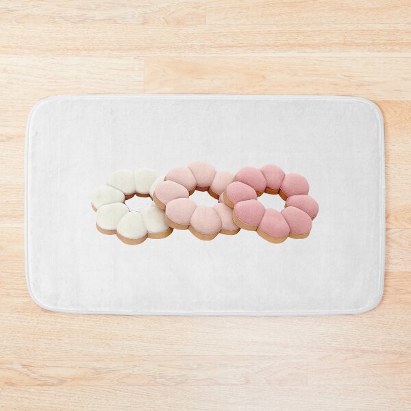 Item preview, Pink and White Pondering doughnut iced cookies  designed and sold by aiko-p.