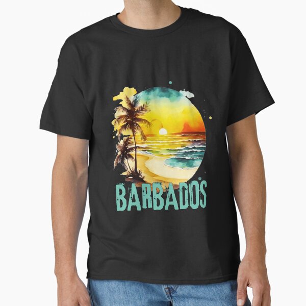 Item preview, BARBABOS - Barbados Vintage Sunset, Barbados Watercolor Sunrise, Beach Lifestyle, Spring Break, Tropical Vacation designed and sold by Sun Sand & Sea Art.