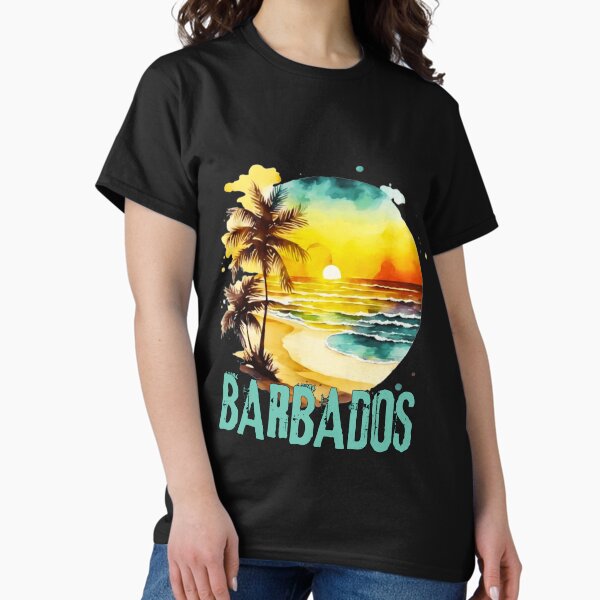 Item preview, BARBABOS - Barbados Vintage Sunset, Barbados Watercolor Sunrise, Beach Lifestyle, Spring Break, Tropical Vacation designed and sold by Sun Sand & Sea Art.