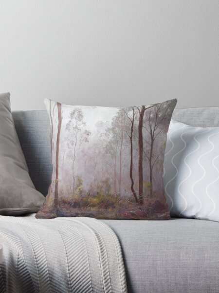 Item preview, Winter at Wickham Throw Pillow designed and sold by Lynda Robinson.