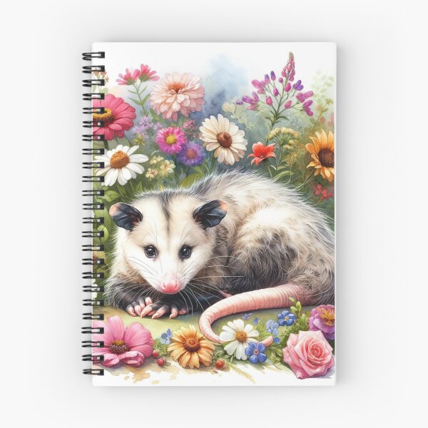 Item preview, Opossom Street Cat Surrounding In Bouquet of Flowers designed and sold by AlexisValeska.