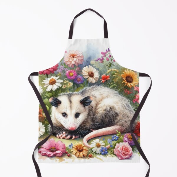 Artikelvorschau, Opossom-Straßenkatze umgibt einen Blumenstrauß entworfen und verkauft von AlexisValeska.