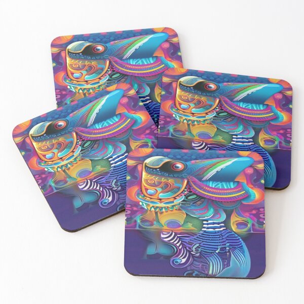 Item preview, Abstract Huichol Whale  designed and sold by Atelier-Arcano.