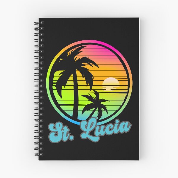 Item preview, ST. LUCIA - Caribbean Vintage Sunset, St. Lucia 80s Sunrise, Beach Lifestyle, Spring Break, Tropical Vacation designed and sold by Sun Sand & Sea Art.