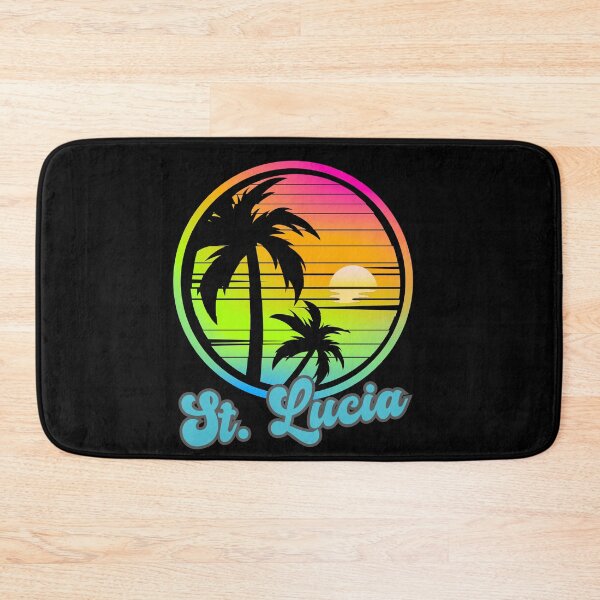 Item preview, ST. LUCIA - Caribbean Vintage Sunset, St. Lucia 80s Sunrise, Beach Lifestyle, Spring Break, Tropical Vacation designed and sold by Sun Sand & Sea Art.