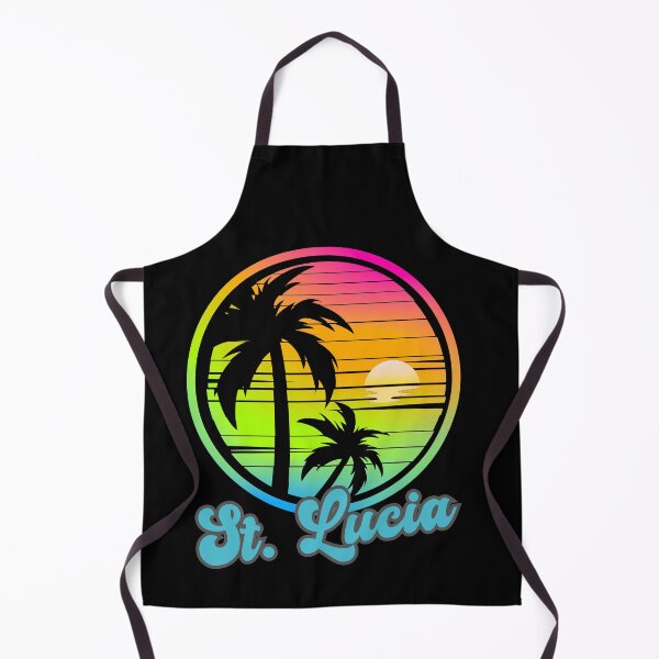 Item preview, ST. LUCIA - Caribbean Vintage Sunset, St. Lucia 80s Sunrise, Beach Lifestyle, Spring Break, Tropical Vacation designed and sold by Sun Sand & Sea Art.