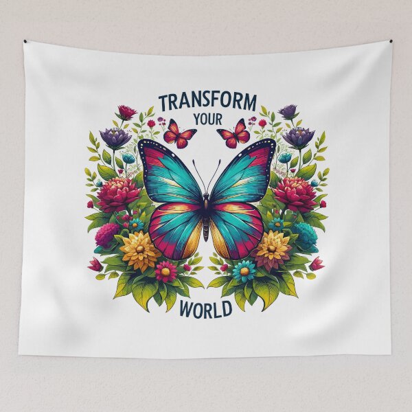 Item preview, Nature Garden Blossom Butterfly Inspirational Saying designed and sold by Quirky Shirts.