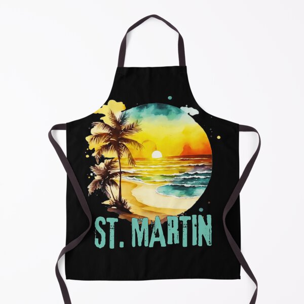 Item preview, ST. MARTIN - St. Martin Vintage Sunset, Watercolor Sunrise, Beach Lifestyle, Spring Break, Tropical Vacation designed and sold by Sun Sand & Sea Art.