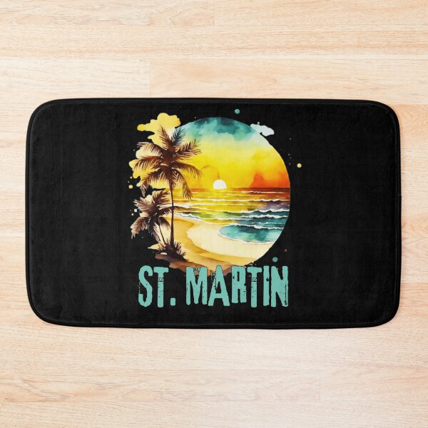 Item preview, ST. MARTIN - St. Martin Vintage Sunset, Watercolor Sunrise, Beach Lifestyle, Spring Break, Tropical Vacation designed and sold by Sun Sand & Sea Art.