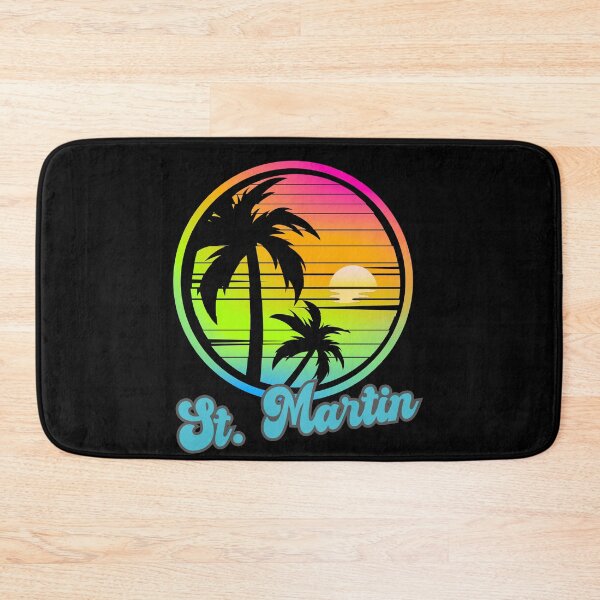 Item preview, ST. MARTIN - Vintage Sunset, Caribbean 80s Sunrise, Beach Lifestyle, Spring Break, Tropical Vacation designed and sold by Sun Sand & Sea Art.
