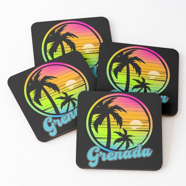 Item preview, GRENADA - Grenada Vintage Sunset, Caribbean 80s Sunrise, Beach Lifestyle, Spring Break, Tropical Vacation designed and sold by Sun Sand & Sea Art.