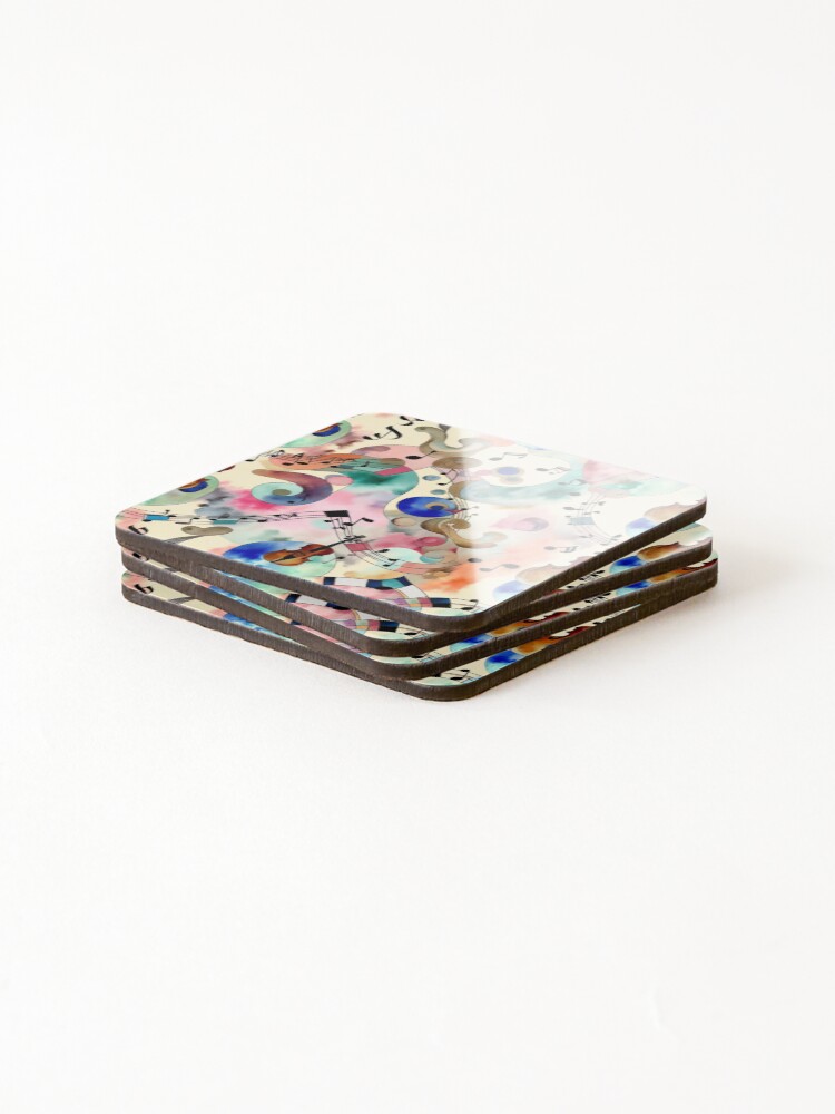 Thumbnail 4 of 5, Coasters (Set of 4), Symphonic Rhapsody designed and sold by GirlCoder.