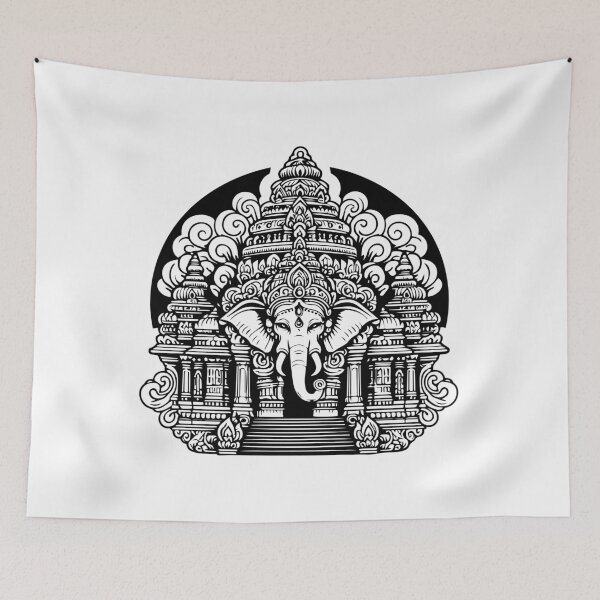 Item preview, Elephant art temple  designed and sold by balanlevin.