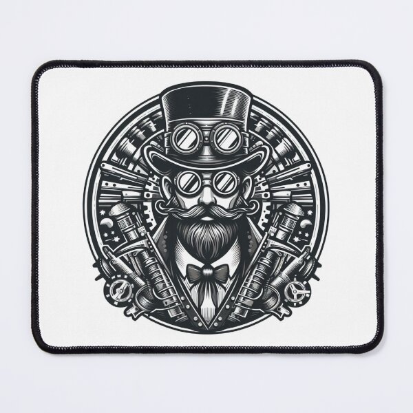 Item preview, Steampunk Man in Vintage Retro Style designed and sold by MusesWhispers.
