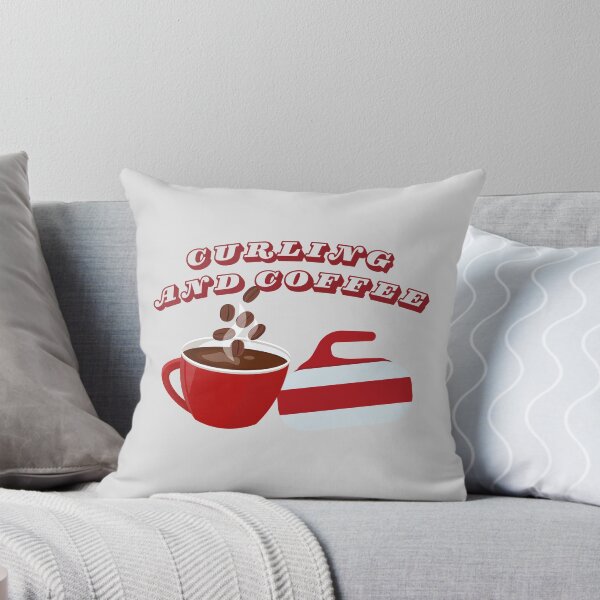 Item preview, Curling and Coffee T-shirts designed and sold by MapleWear.