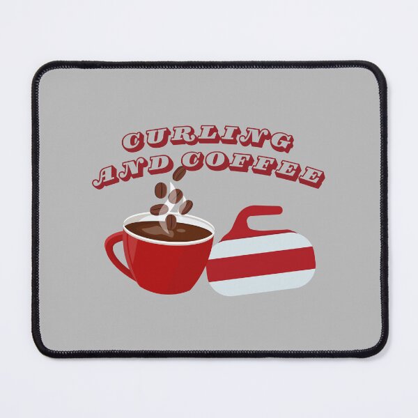 Item preview, Curling and Coffee T-shirts designed and sold by MapleWear.