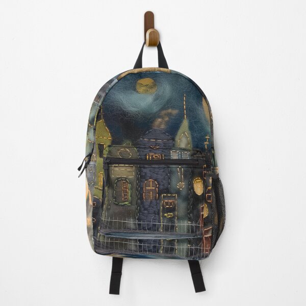 Item preview, Whimsical Moonlit Cityscape Needle Felting Embroidery designed and sold by 33wolvesdesigns.