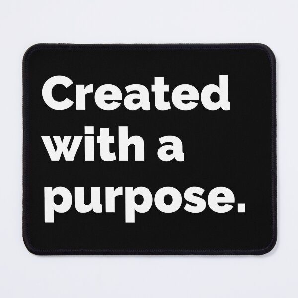 Item preview, Created With A Purpose, Men's Christian Scripture Quotes, Christian Women designed and sold by mattlee20.